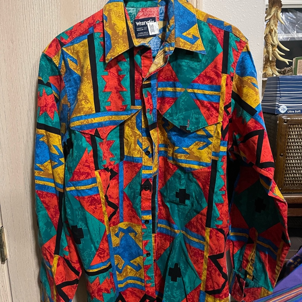 Vintage wrangler western button up